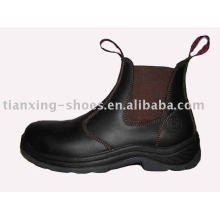elastic sided safety boots